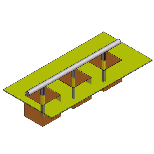 Chasse-roues droit Ø60,3mm