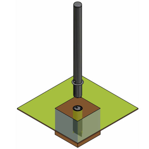 Potelet Amovible TEMPO Ø76,1000 mm