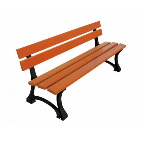 Banc public MORA en bois de pin, 1800mm