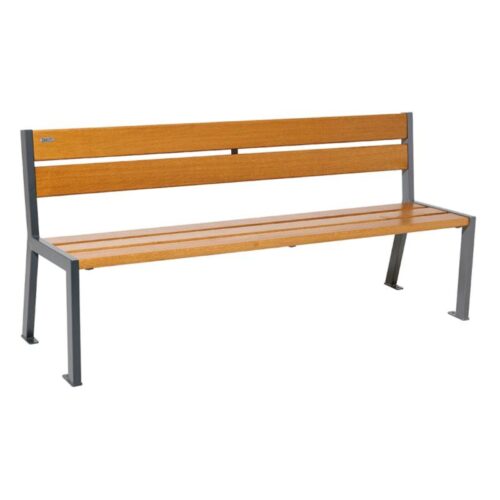 Banc public SILAOS en bois, 1800mm, 5 lames