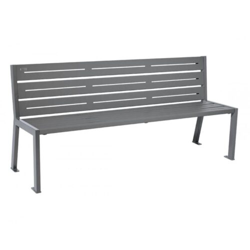 Banc public SILAOS en acier, 1800mm