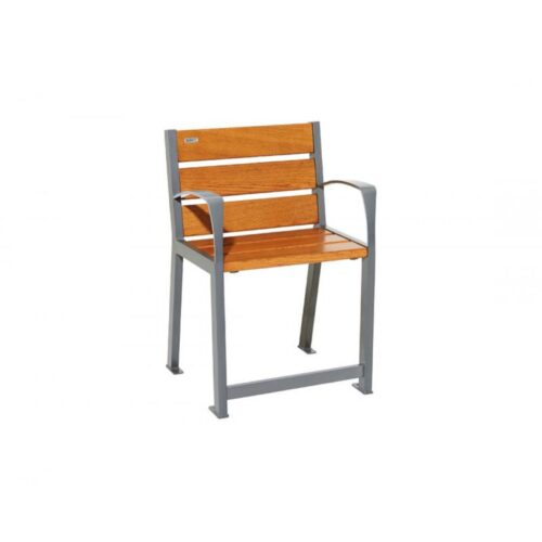 Fauteuil SILAOS SENIOR en bois de chêne avec accoudoirs