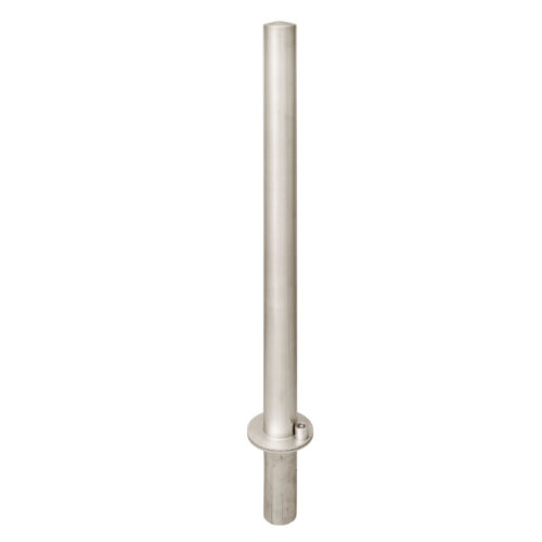 Potelet ULMA amovible tête bombée, Ø76mm HS 1000mm, inox 304L