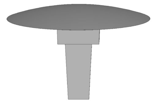 Clou Ø150mm fonte d'acier EN-GJS-500-7