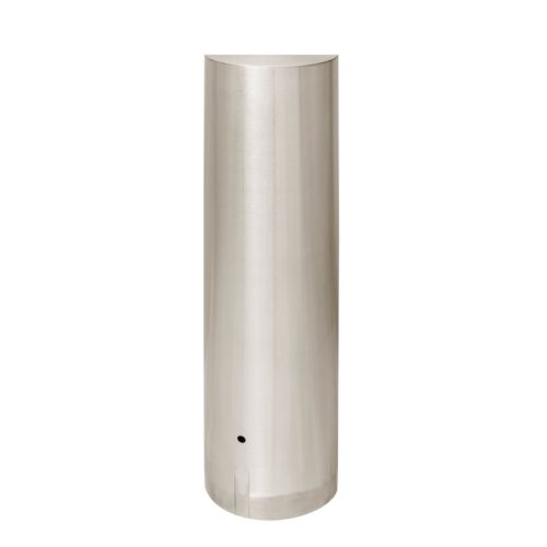 Borne BASE fixe tête plate Ø154mm, inox 304L, ht 1000 mm