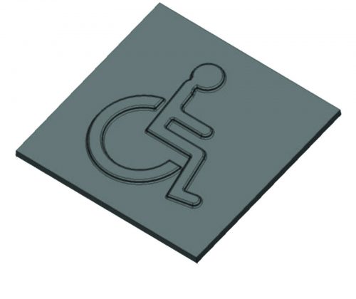 Plaque LOGO PMR 300x300x5mm