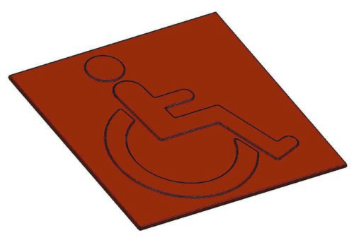 Plaque PMR en fonte 622,55x622,5mm