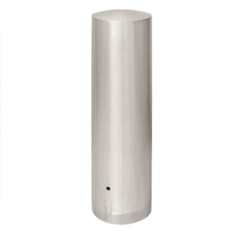 Borne ULM fixe tête bombée, Ø254mm HS 1000mm, inox 316L