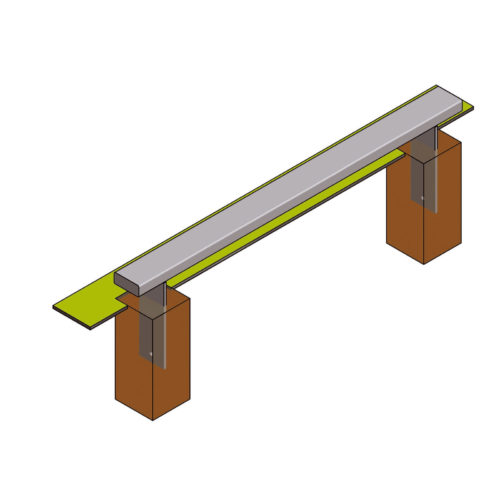 Chasse roues plat longueur 1300mm