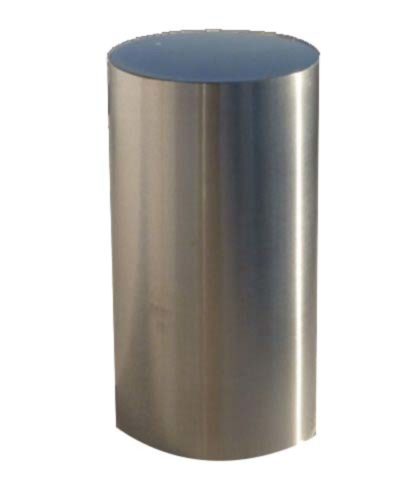 Borne BASE fixe tête plate Ø154 mm, inox 304L, ht 1500mm