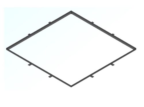 Cadre acier pour grille carrée 1500x1500mm