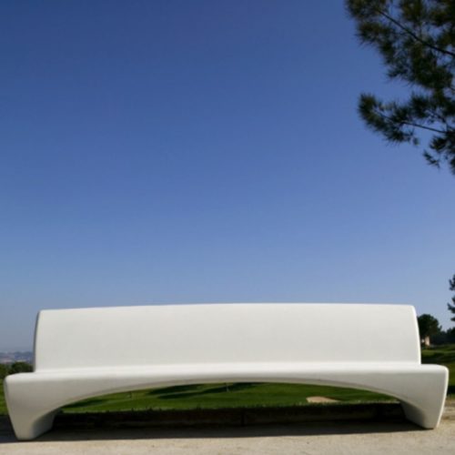 Banc public PONTE B en béton, 2700mm