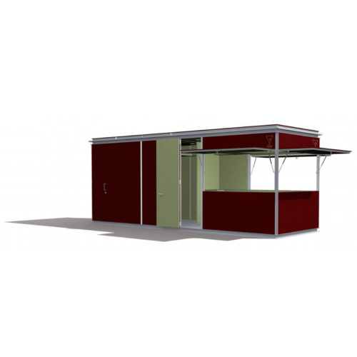Kiosque bar ou snack HAVANA de 18,75m² avec bar, resèrve et wc handi