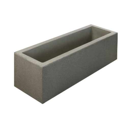 Jardinière TETRIS J en béton - 147L 1500x450xh450mm