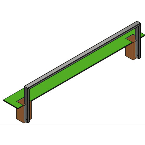 Lisse basse 50x25 1500mm de longueur