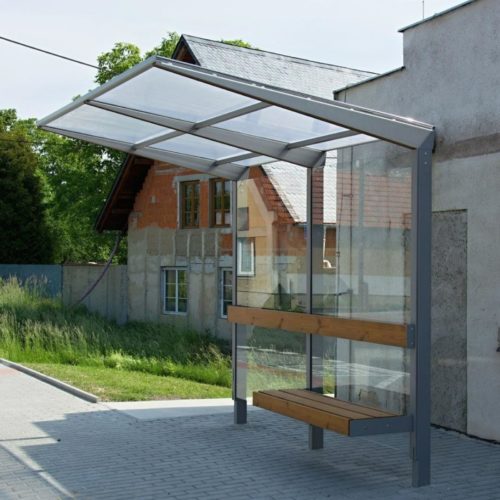 Abris bus SITEO ZPS221 - Toit en polycarbonate