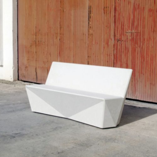 Banc public ORIGAMI BR en béton, 1800mm