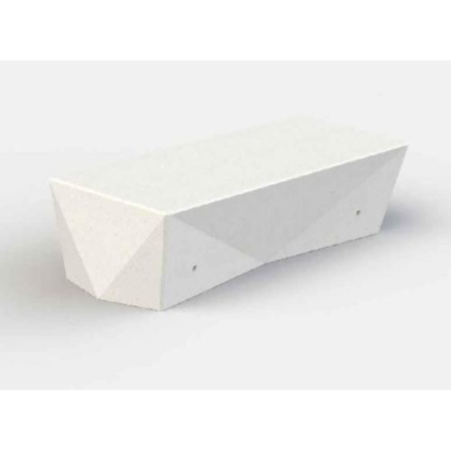 Banquette publique ORIGAMI B en béton, 1800mm
