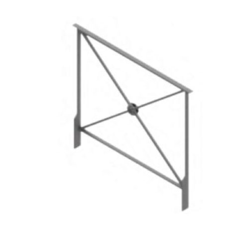 Barrière Croix Saint-André PAJA avec rosace, lg 1008 mm