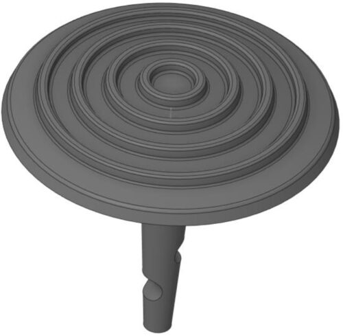 Clou en fonte rainuré Ø120mm