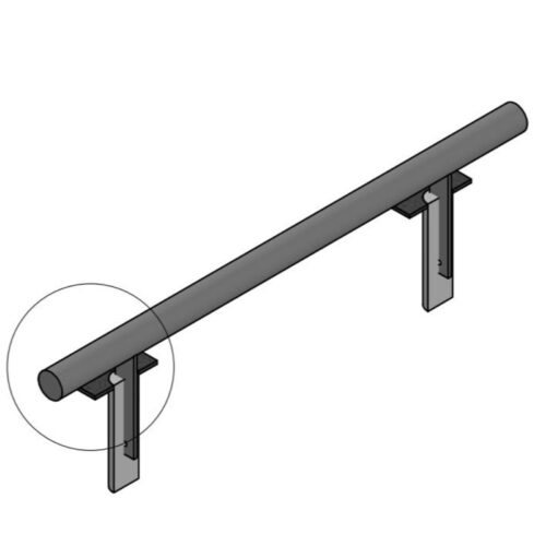 Chasse-roues, Ø76mm x 2000mm x 350mm