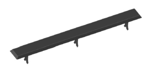 BARRETTE 1000X100x20mm FRANCHISSABL +3 PATTES SCELL - OXYRU