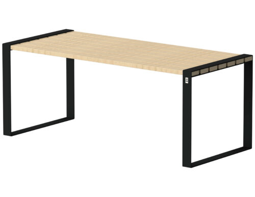 Table FOREZIEN en bois et acier Plateau en Robinier Longueur 1900mm