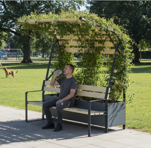 Ombrière Forézien - longueur 1900mm - hauteur 2171mm - largeur 1158mm