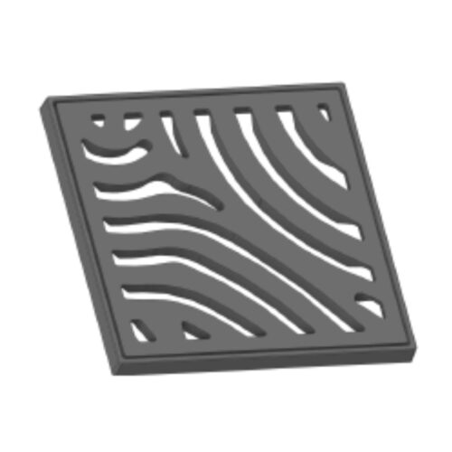 Grille caniveau FLORALE 500x500mm