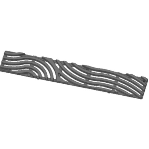 Grille concave FLORALE 1000x170mm