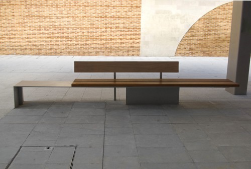 Banc public SHAPE 4000 BSH4001 en bois d'elondo