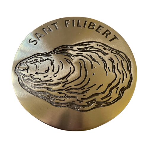 Clou de voirie personnalisé en bronze, Saint Philibert