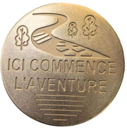 Clou de voirie en bronze personnalisé, Rennes