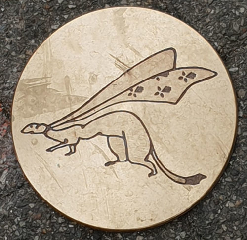 Clou de voirie personnalisé en bronze, Vannes