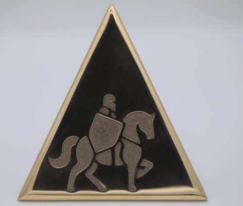 Clou de voirie personnalisé en bronze, Saint Florentin