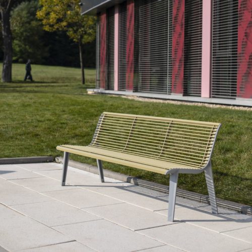 Banc public EMAU EM251 en acier, 1800mm