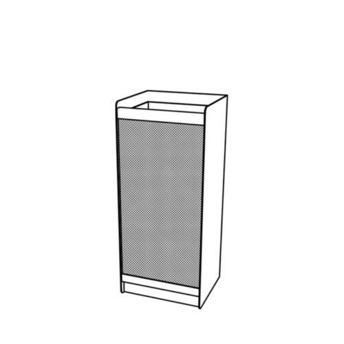 Corbeille MAG 65L en tôle perforée