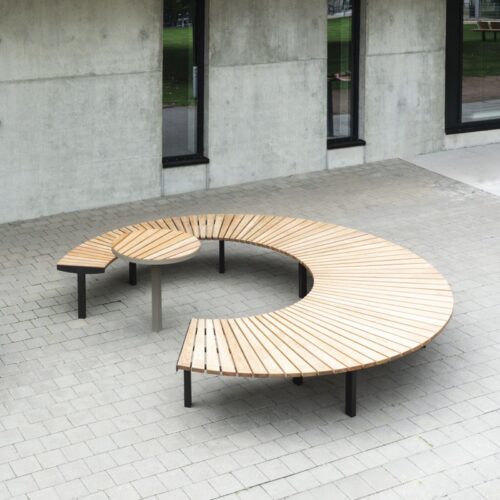 Table ronde LAGO en jatoba, Ø850mm
