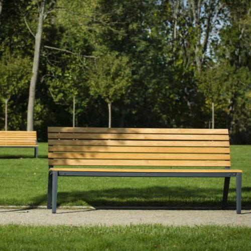 Banc public ALUMA en acacia, 1800mm