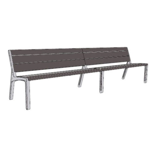 Banc double MIELA LME153t en jatoba, 3000mm