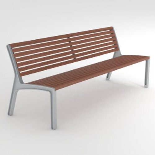 Banc public MIELA LME751r en robinier, 1850mm