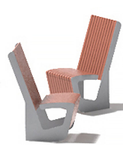 Fauteuil publique LANDSCAPE Compact LPC152r en bois de Robinier