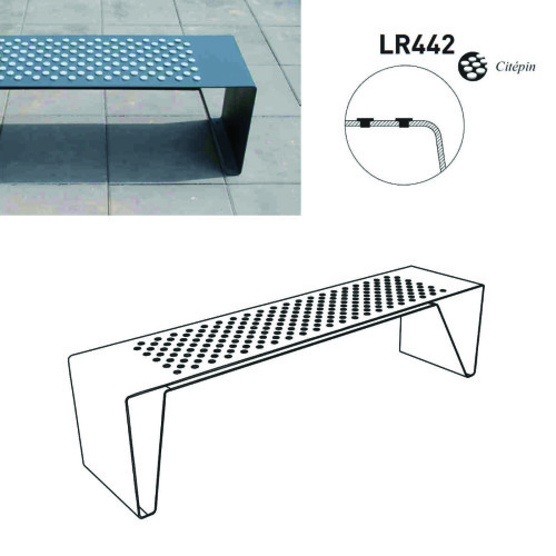 Banquette publique RADIUM LRA442