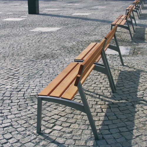 Banc public VERA LV150t en bois jatoba, 1500mm