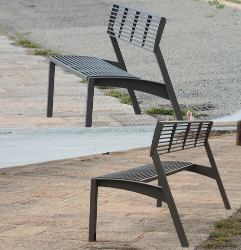 Banc public VERA LV251 en acier, 1800mm