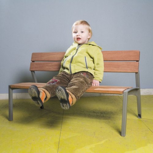 Banc public VERA LVB150t enfants en bois de jatoba