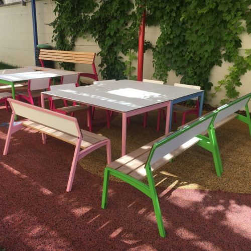 Table VERA LVB930 en HPL pour enfants, 700mm