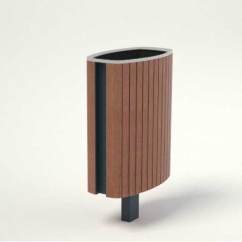 Corbeille MINIUM MIU110r 45L en robinier avec seau