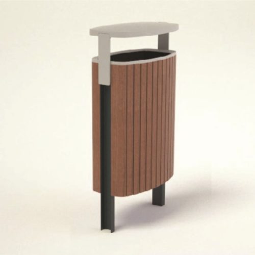 Corbeille MINIUM MIU215t 45L en jatoba avec protection