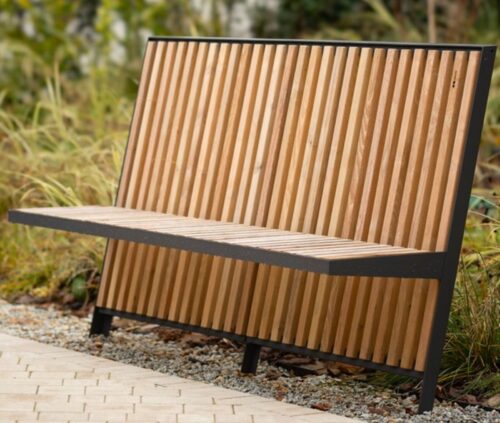 Banc SEDAN SDN100t avec dossier et assise en Jatoba - L 1800mm